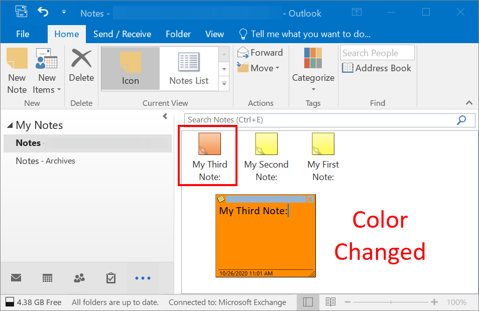 change colors outlook for mac